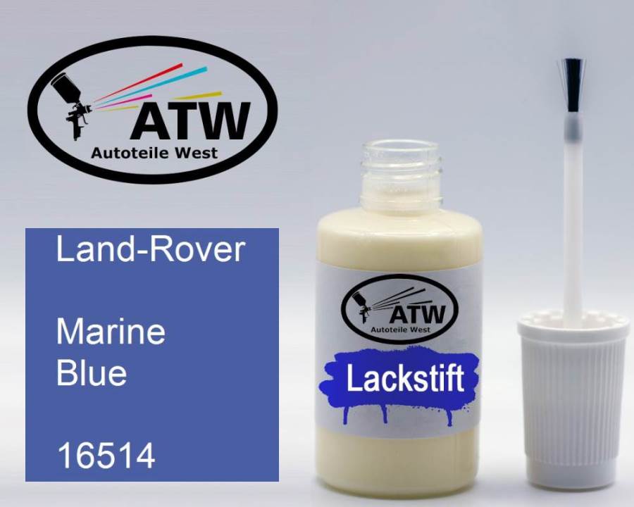 Land-Rover, Marine Blue, 16514: 20ml Lackstift, von ATW Autoteile West.